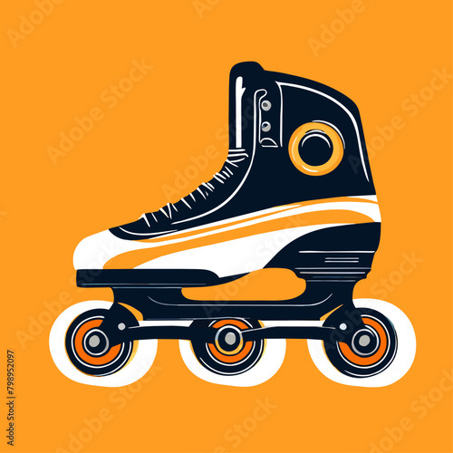 rollerblades background art