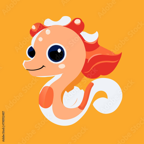 sea horse background art