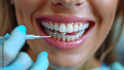 Dentist applying teeth whitening gel to patients teeth in dental clinic. Concept Dentist, Teeth Whitening, Dental Clinic, Personal Care, Oral Health