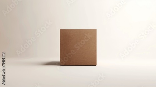 cardboard box isolated clean background © Hammam