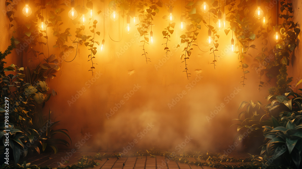 Fototapeta premium wedding stage, area for the wedding ceremony. festive background.