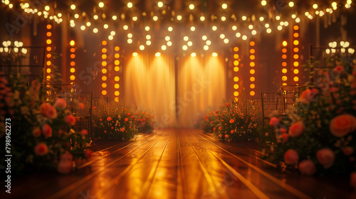 Wallpaper Mural wedding stage, area for the wedding ceremony. festive background. Torontodigital.ca