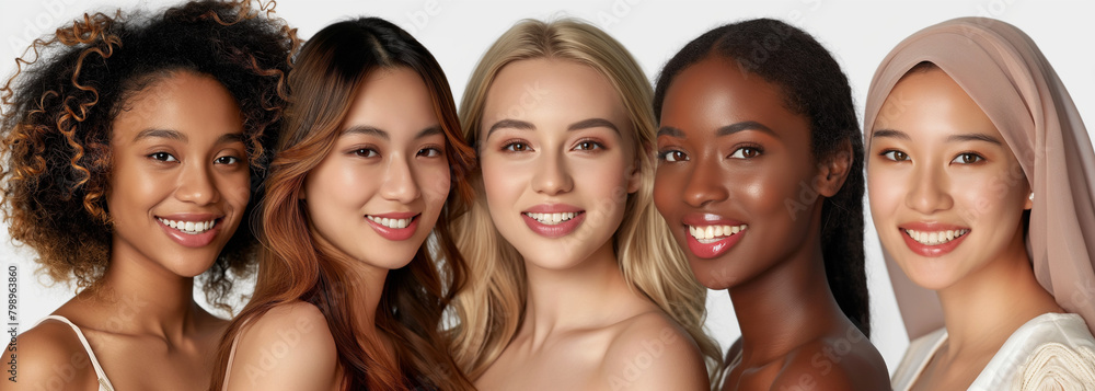 beautiful diverse ladies from different backgrounds, races , and skin colors beautiful diverse ladies from different backgrounds, races , and skin colors