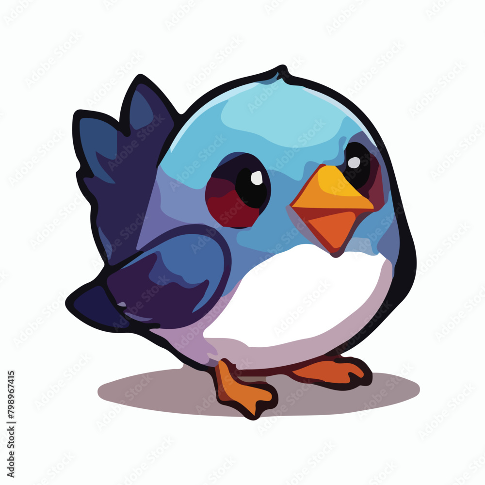 Fototapeta premium Bird animal vector design illustration