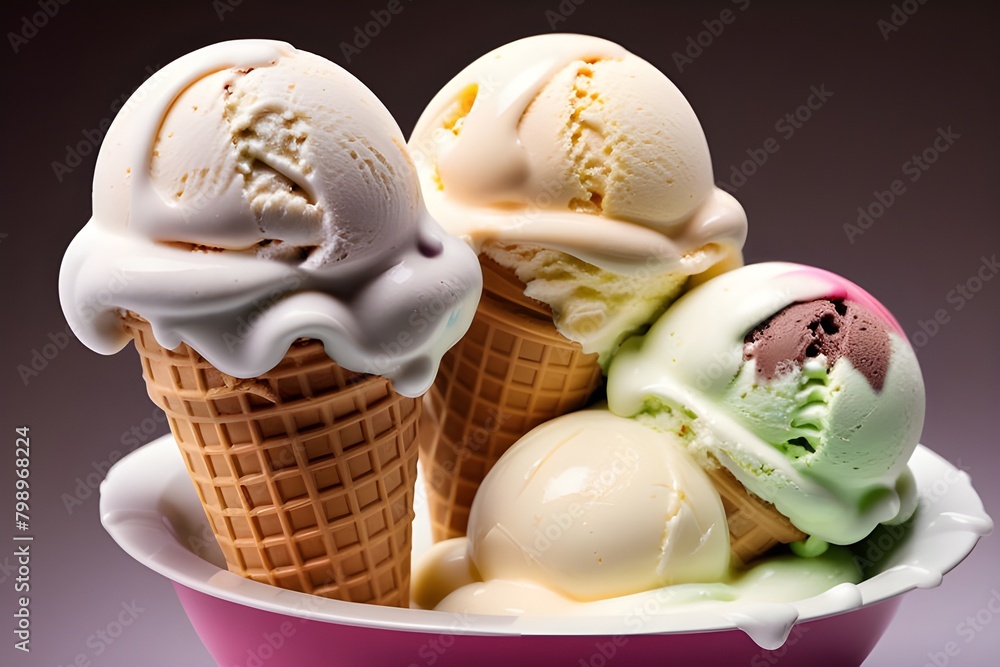 Fototapeta premium Delicious ice cream