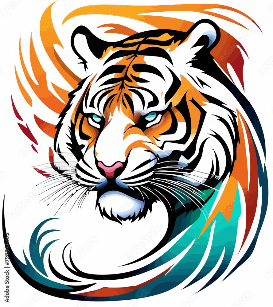 Tribal Tiger Art