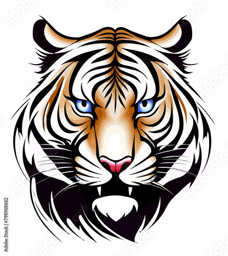 Wallpaper Mural Tribal Tiger Art Torontodigital.ca