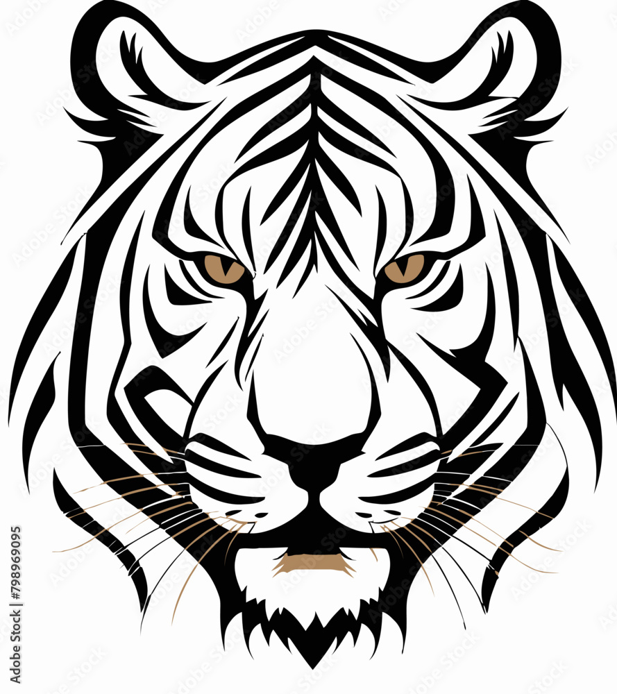 Fototapeta premium Tribal Tiger Art