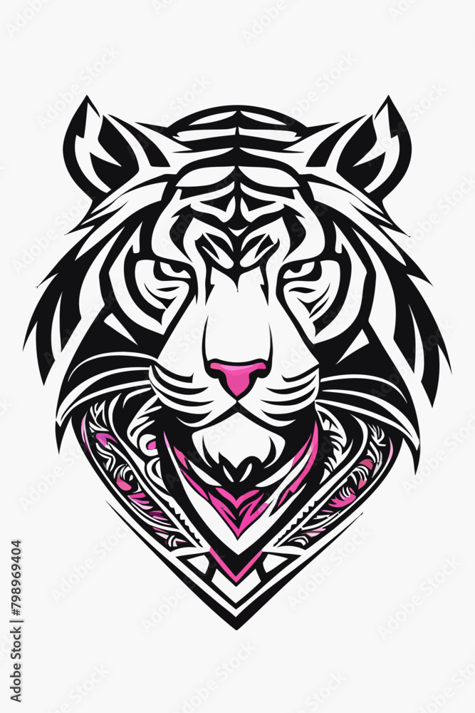 Fototapeta premium Tribal Tiger Art