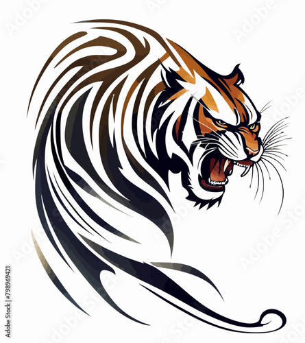 Wallpaper Mural Tribal Tiger Art Torontodigital.ca