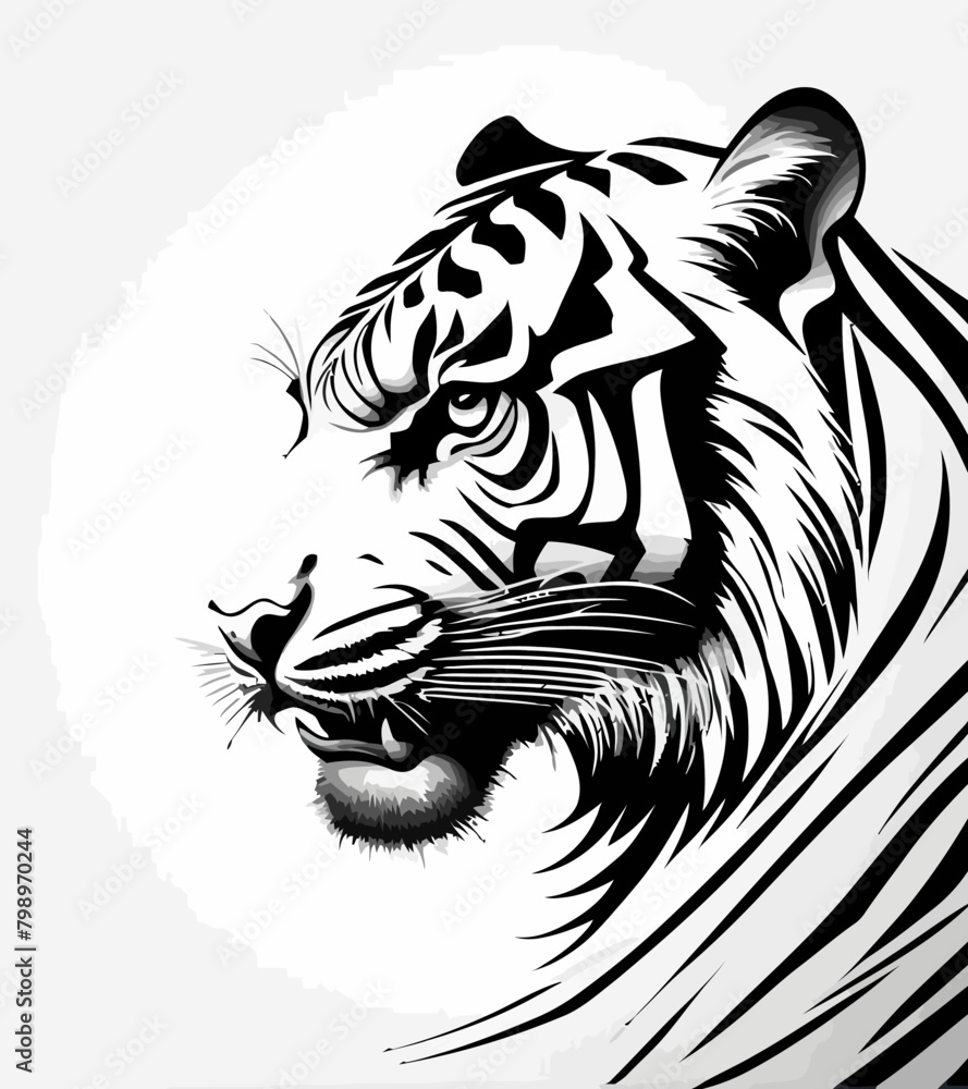 Obraz premium Tribal Tiger Art