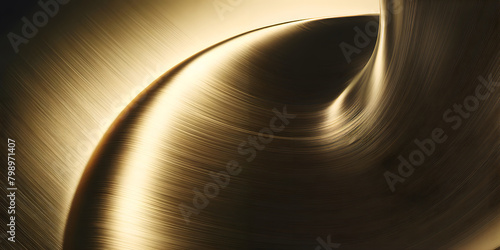 Sculptural Golden Swirls on a Shadowed Background  © Єгор Городок