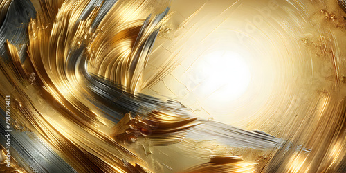 Vibrant Brushed Gold with Artistic Textures  © Єгор Городок