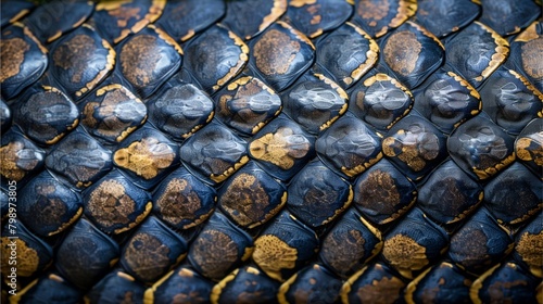 Skin scales of reptiles photo