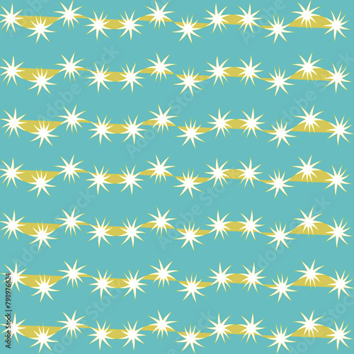 Hintergrundmuster Stern, mintgrün 