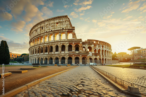 Rome's Iconic Colosseum: A Symbol of Ancient Italian Architecture and History.