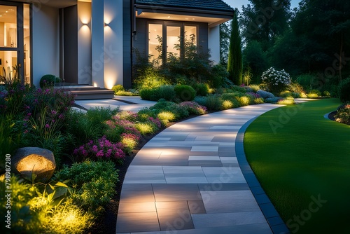 Modern gardening landscaping