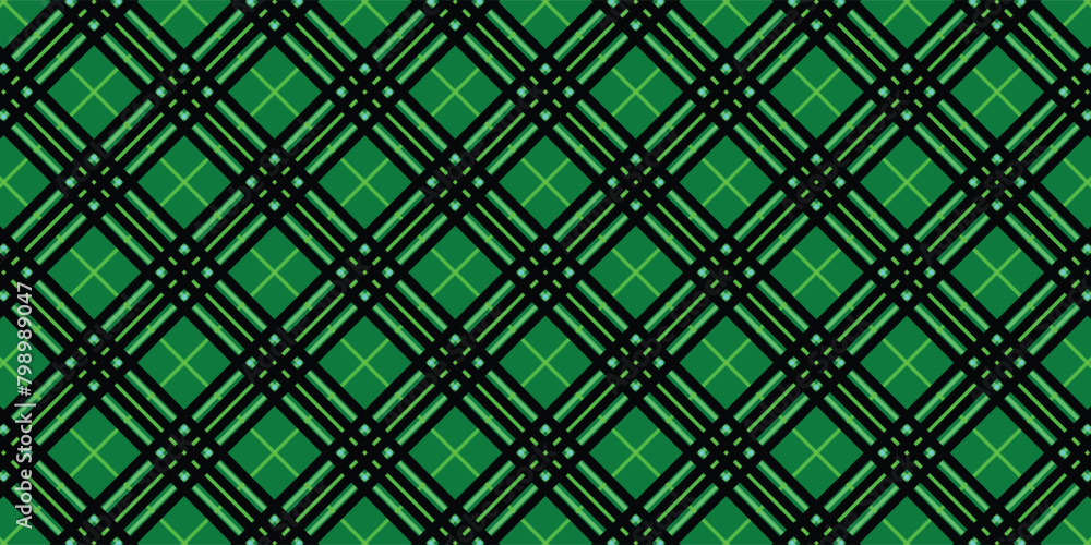 Green Black Lumberjack plaid seamless pattern Green Black Lumberjack plaid seamless pattern