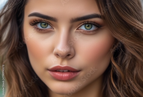 Wallpaper Mural A Portrait Of Breathtakingly Gorgeous, Exotic, Beautiful Woman.
 Torontodigital.ca