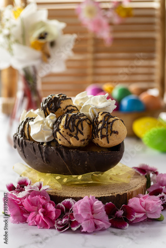 easter egg with chocolate