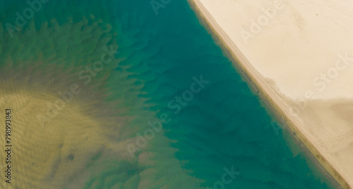 Aerial Drone view of Noosa River  Byron Gold Coast Sunshine Coast  Australia.