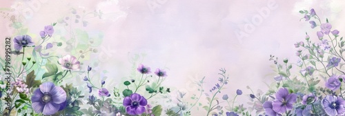 A serene spread of watercolor flowers perfect for spring themes, stationery, and nature-inspired decor.