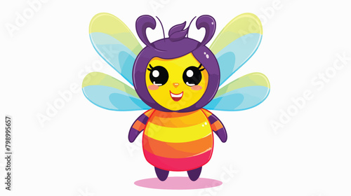 LGBTQ rainbow and cute funny bee for self-acceptanc