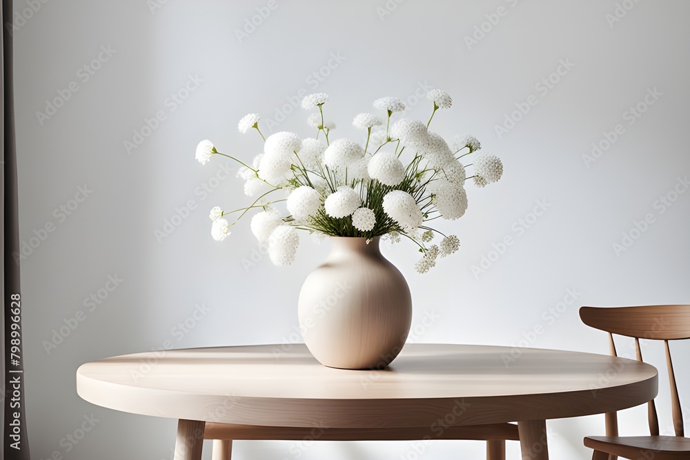vase with white flowers vase with white flowers