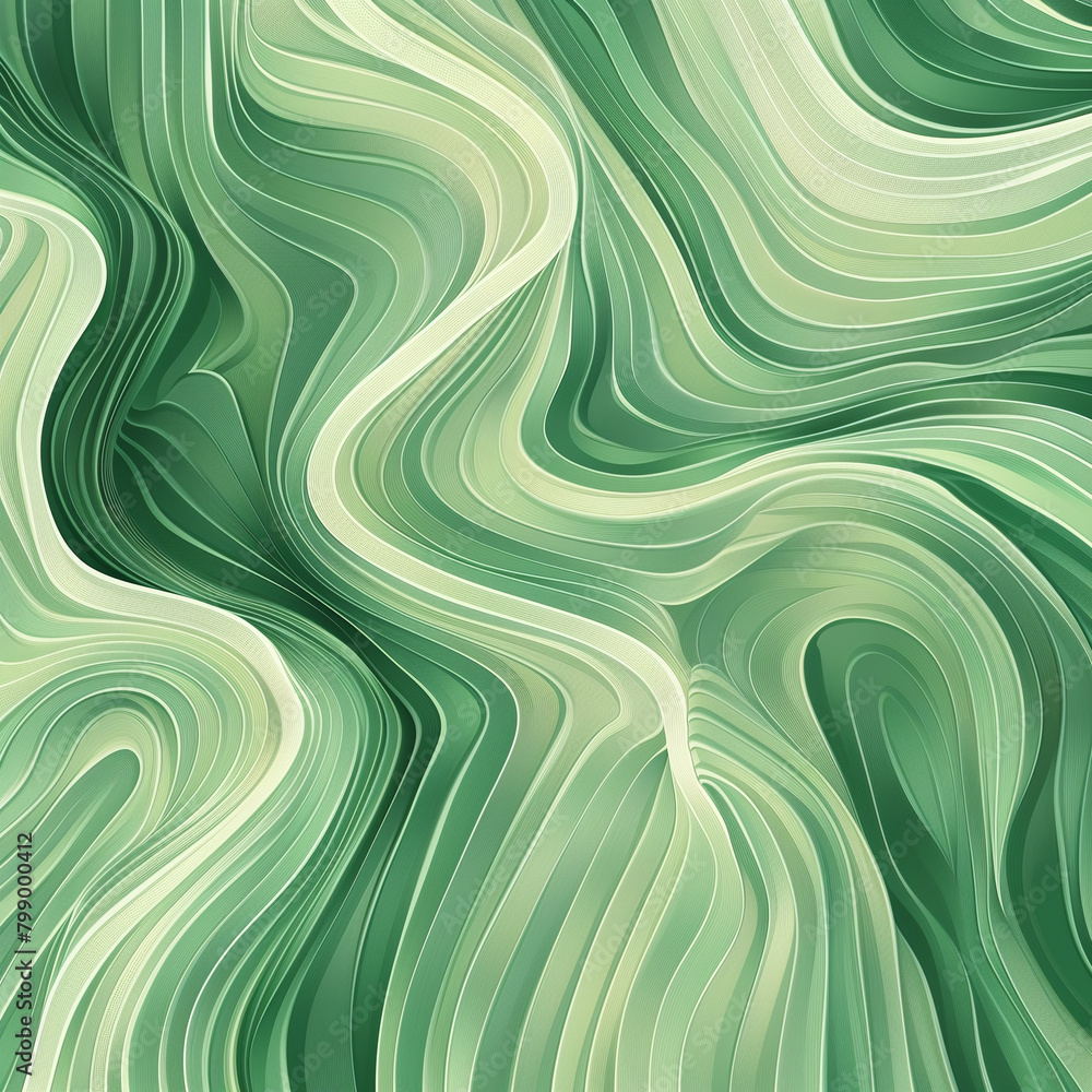 Vibrant Green Abstract Waves, Organic Flow, Energizing Dynamic Background Vibrant Green Abstract Waves, Organic Flow, Energizing Dynamic Background
