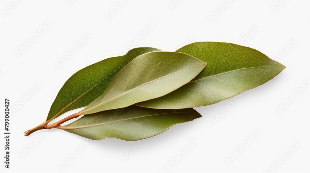 Obraz premium bay leaves on white background