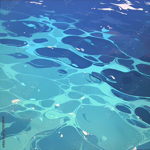 Explore the Depths with Stunning Blue & Green Water Textures