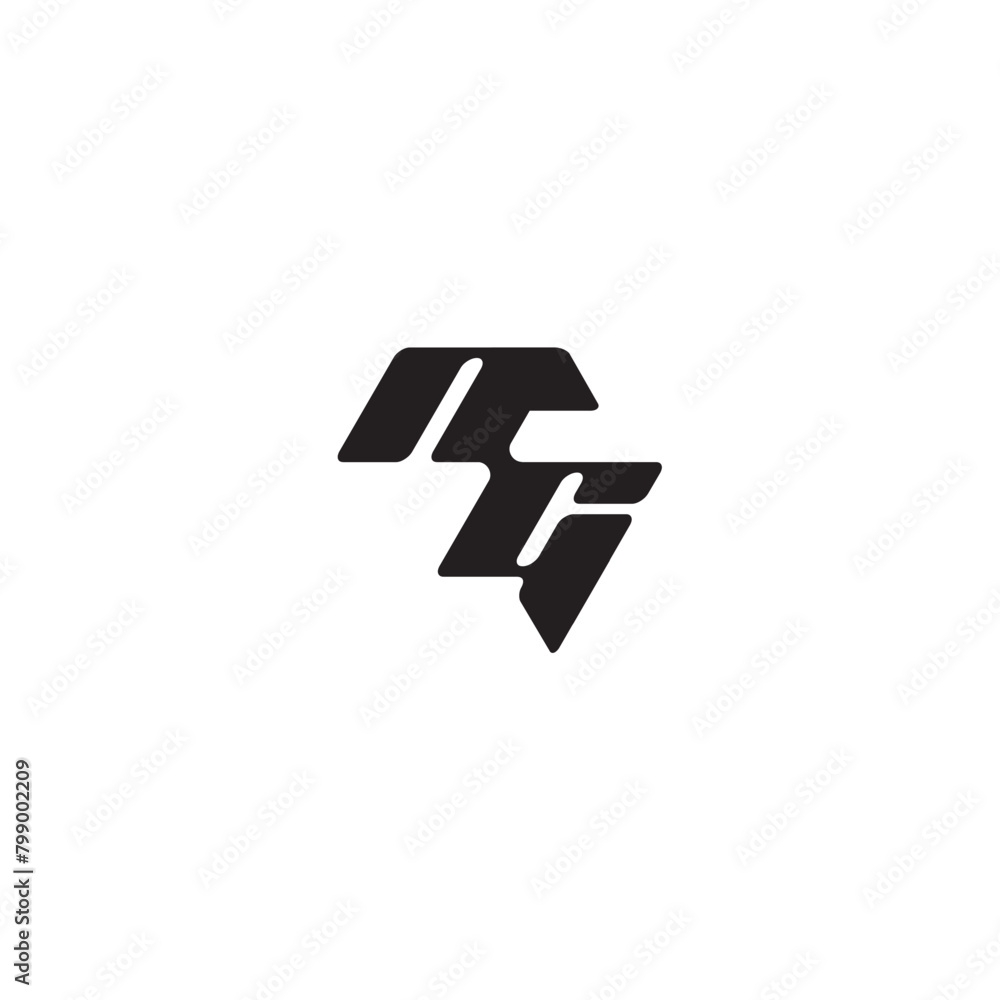 esport concept monogram initial logo letter dynamic and cool design GN esport concept monogram initial logo letter dynamic and cool design GN