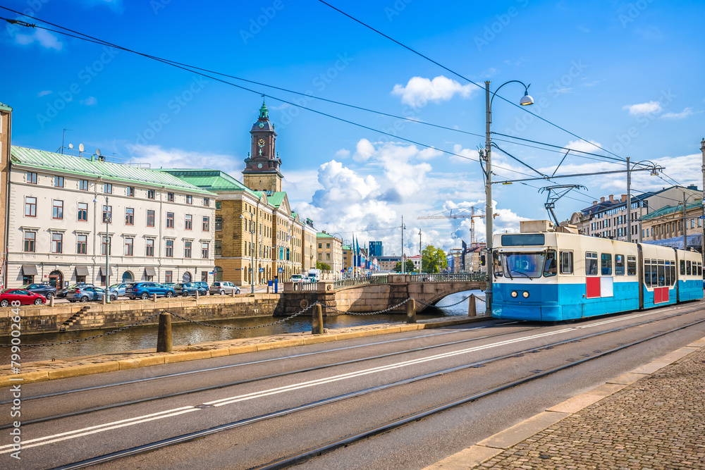 City of Gothenburg architecture and tram view City of Gothenburg architecture and tram view