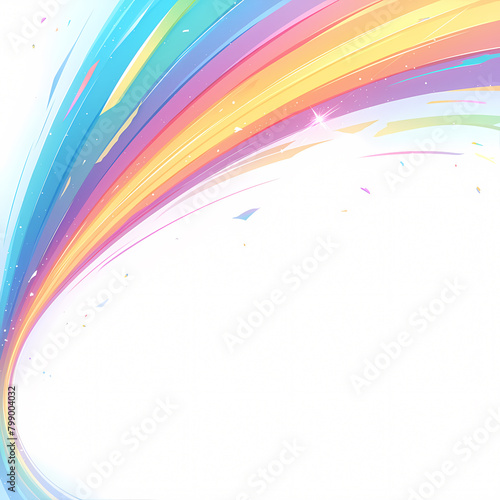 Spectrum of Joy: A Colorful, Multicolored Prism Banner Perfect for Festive Marketing Materials.