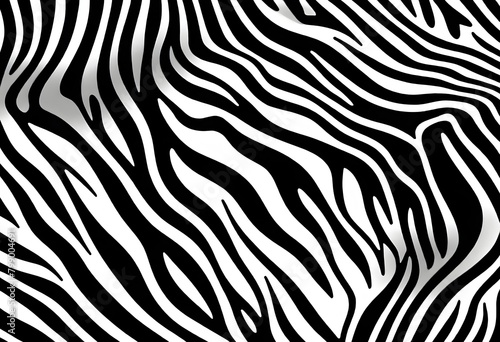 Zebra Print Pattern Illustration Digital Artwork Animal Fur Painting Background Design