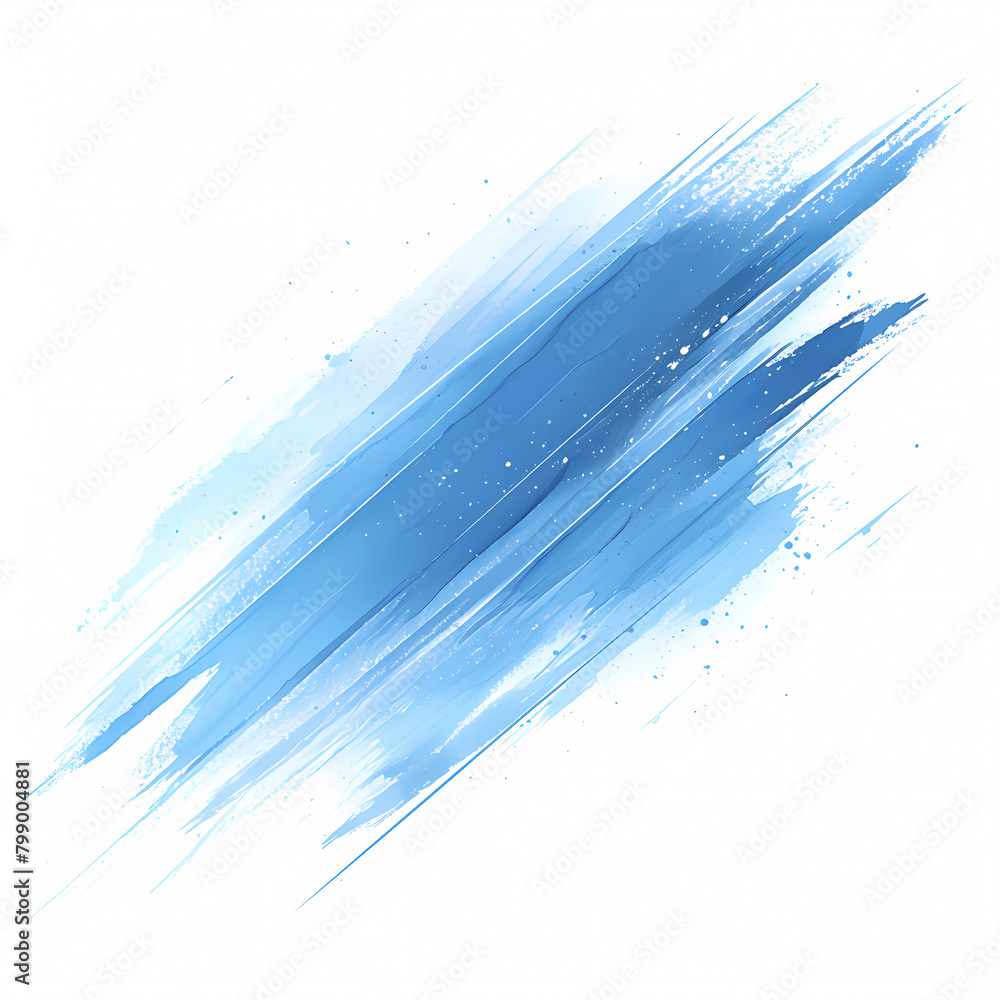 Lush Aquamarine Watercolor Brush Streaks in a Soft Abstract Design for Creative Projects.