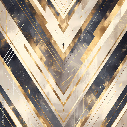 Elevate Your Brand with Timeless Gold Chevron Design. Perfect for Marketing, Fashion, and Interior Decor