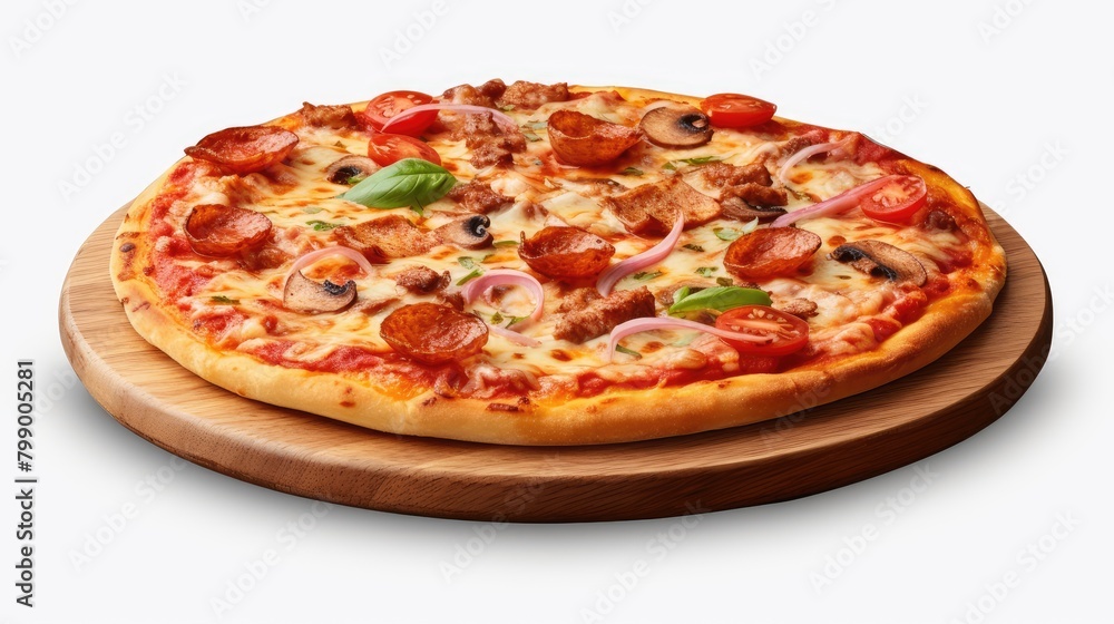 pizza isolated on white background pizza isolated on white background