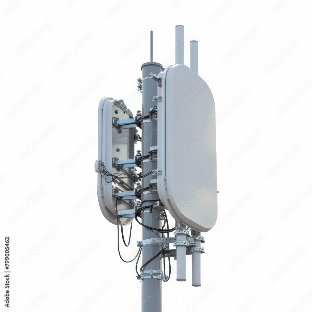 Telecommunication pole of 4G and 5G cellular. Base Station or Base ...