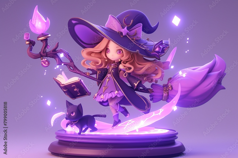 Cute witch character Cute witch character