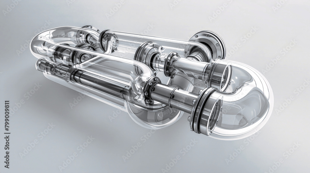 A minimalist glass door handle gleams against a pristine white wall, embodying elegance and sophistication A minimalist glass door handle gleams against a pristine white wall, embodying elegance and sophistication