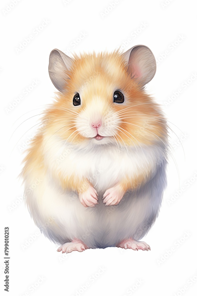 cute pet, hamster. cartoon drawing, water color style, cute pet, hamster. cartoon drawing, water color style,