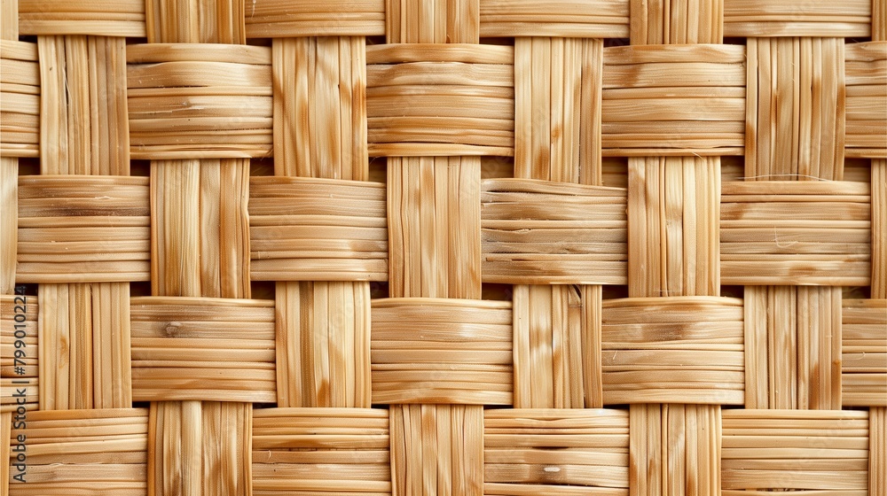 Woven wicker basket texture with natural bamboo weave, handcrafted with intricate patterns in earthy brown hues, creating a tactile surface reminiscent of traditional craftsmanship and natural element Woven wicker basket texture with natural bamboo weave, handcrafted with intricate patterns in earthy brown hues, creating a tactile surface reminiscent of traditional craftsmanship and natural element