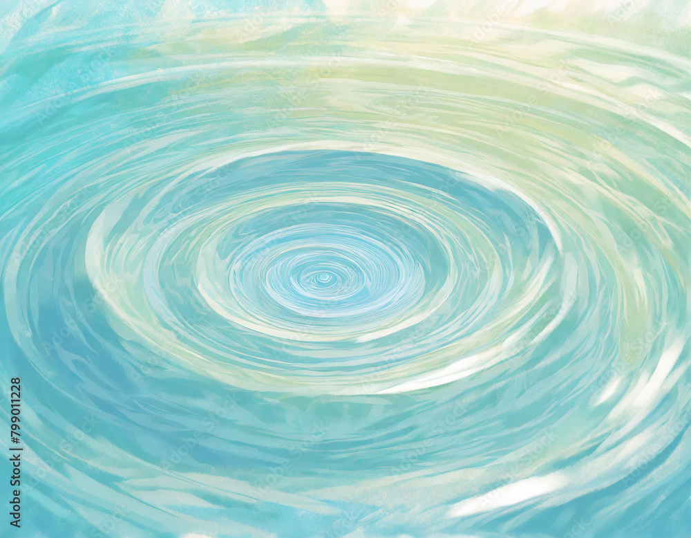 Illustration of water drop ripples Illustration of water drop ripples