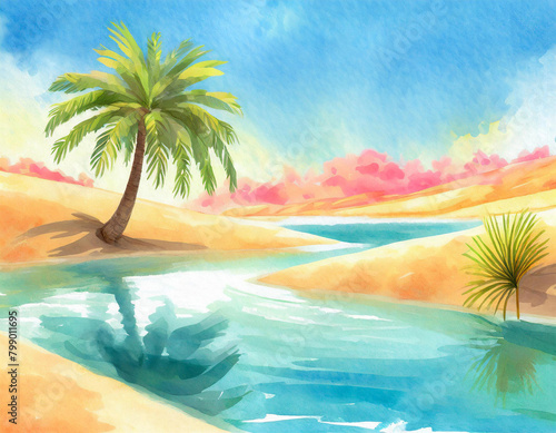 oasis illustration