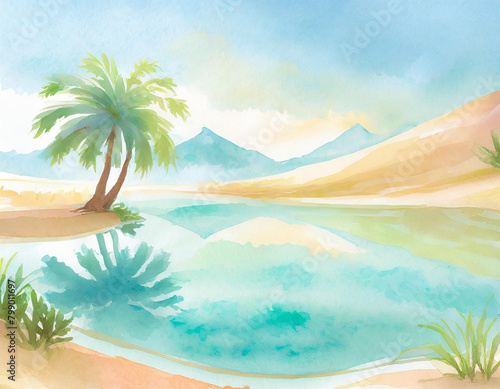 oasis illustration
