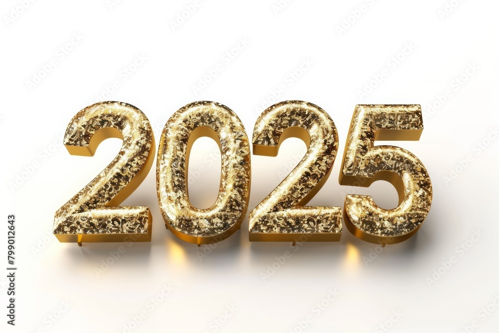2025 Golden Sparkle Textured Numbers, New Year Glow, Luxury Design 2025 Golden Sparkle Textured Numbers, New Year Glow, Luxury Design