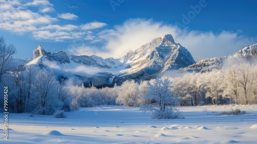 Winter mountain scenery © 2rogan