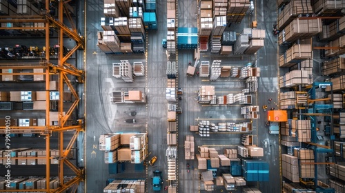 A parts distribution warehouse for automotive logistics