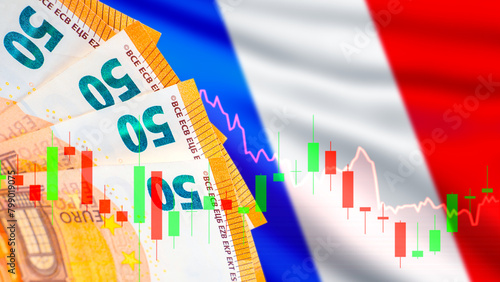 Crisis in France. Euro bank...